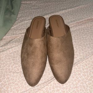 Old Navy Faux Suede Mule Shoes For Women Size 8
